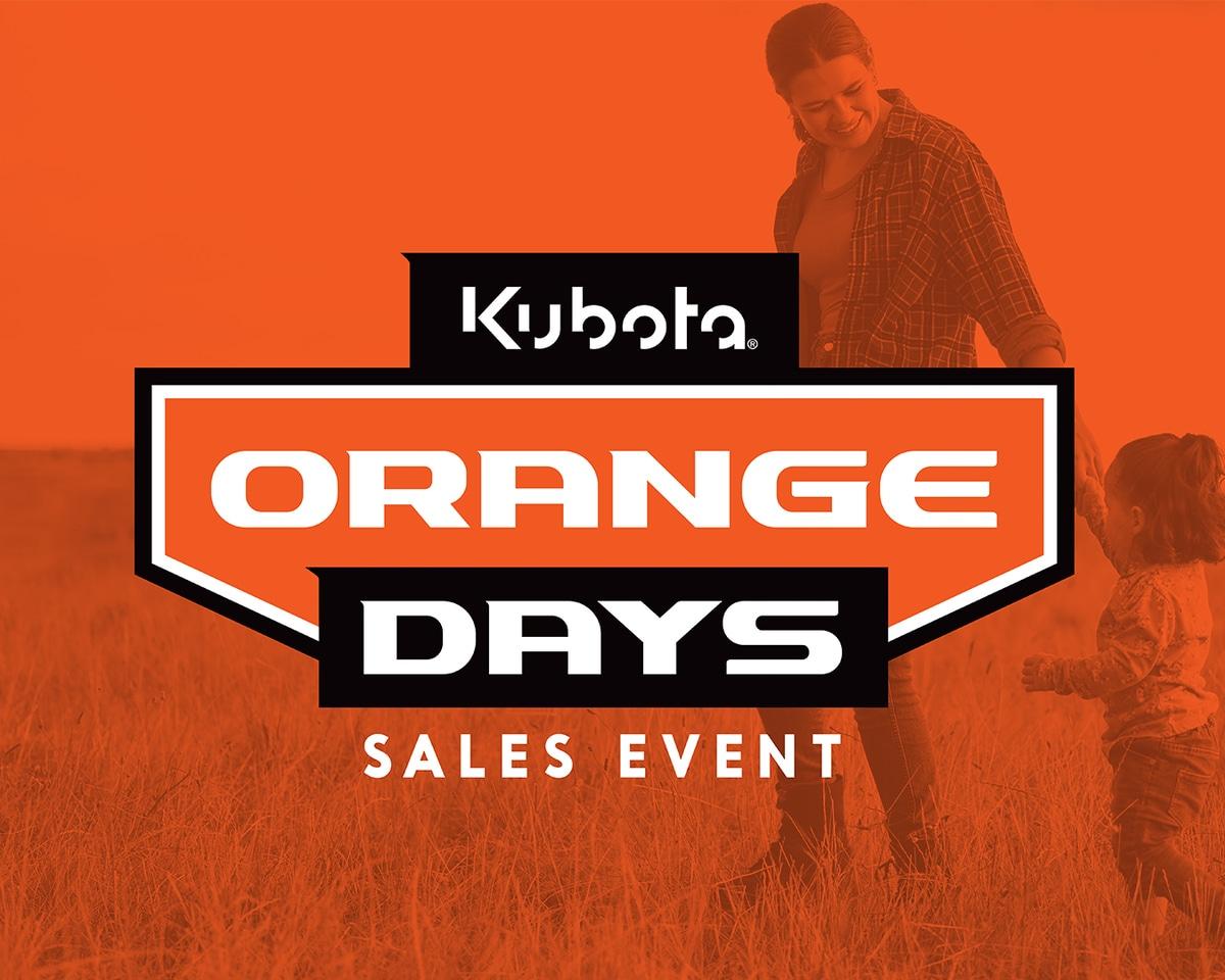 Kubota Orange Days Sales Event – Maui
