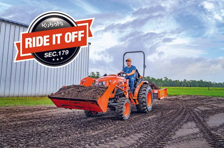 RIDE IT OFF! Save Big When You Combine Section 179 and Kubota Financing