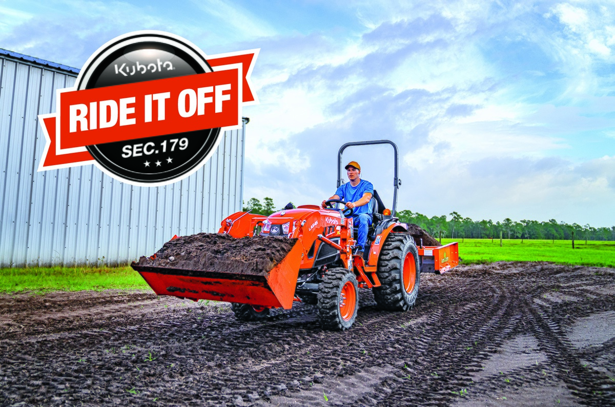 RIDE IT OFF! Save Big When You Combine Section 179 and Kubota Financing ...