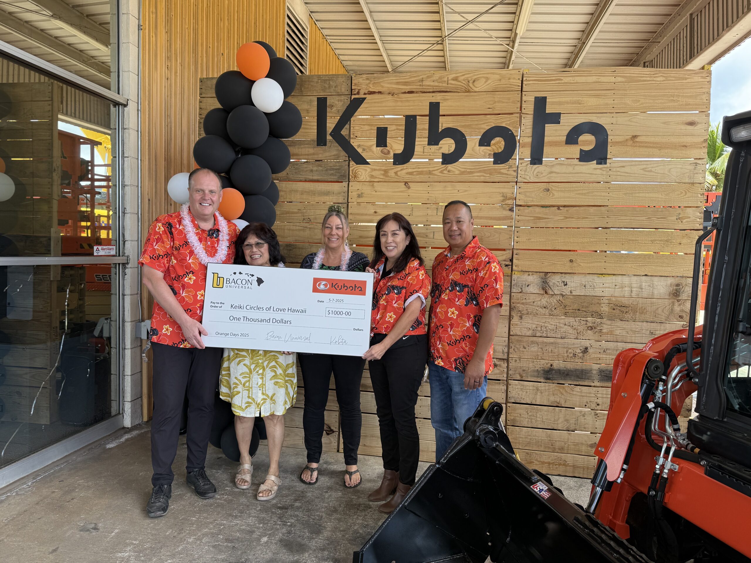 Bacon Universal and Kubota Support Local Nonprofits Through 2025 Orange ...